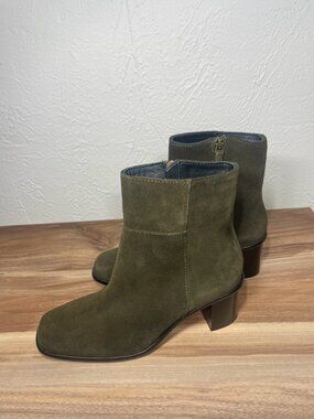 Patina Portland Leather Green Suede Boots